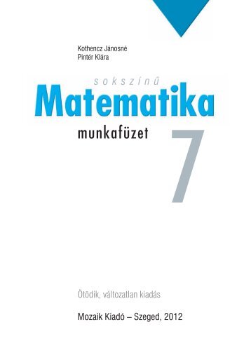 2. algebrai kifejezÃ©sek - Mozaik KiadÃ³