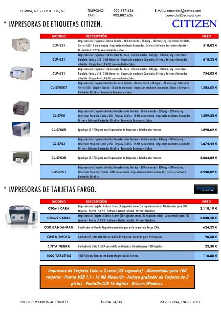 LISTA DE PRECIOS PVD 07-2006 - Alo girona