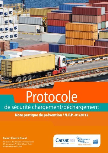 Protocole de sÃ©curitÃ© chargement|dÃ©chargement - ActualitÃ©s ...