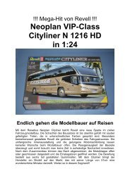 Neoplan VIP-Class Cityliner N 1216 HD in 1:24 Endlich gehen die ...