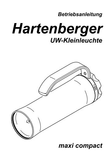 Betriebsanleitung maxi compact - Hartenberger