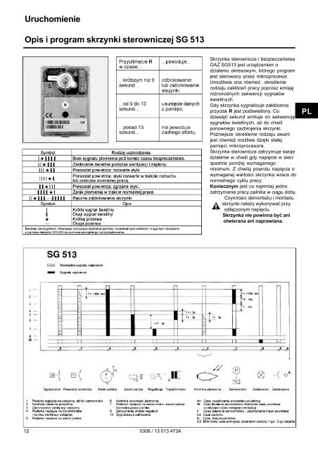 Instrukcja obs³ugi Palniki gazowe C75, C100 GX507/8