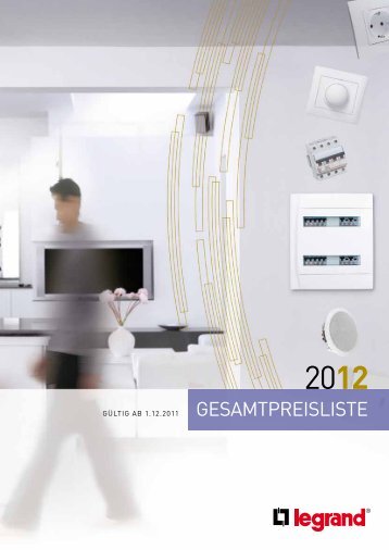 GESAMTPREISLISTE - Legrand