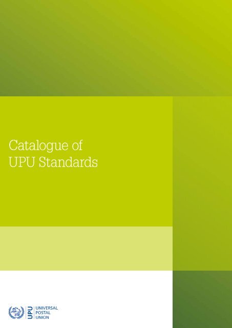 Catalogue of UPU Standards - Universal Postal Union