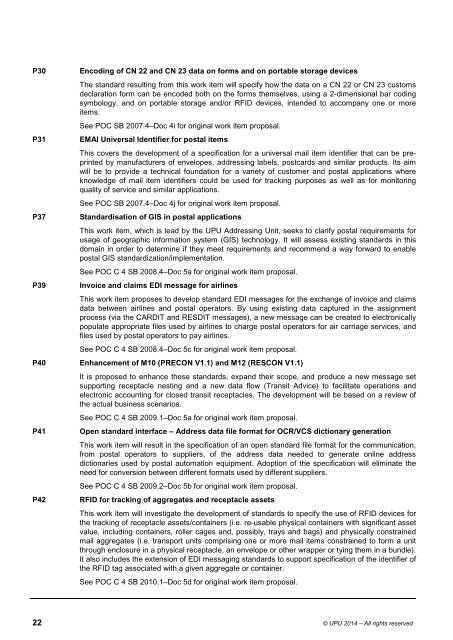 Catalogue of UPU Standards - Universal Postal Union