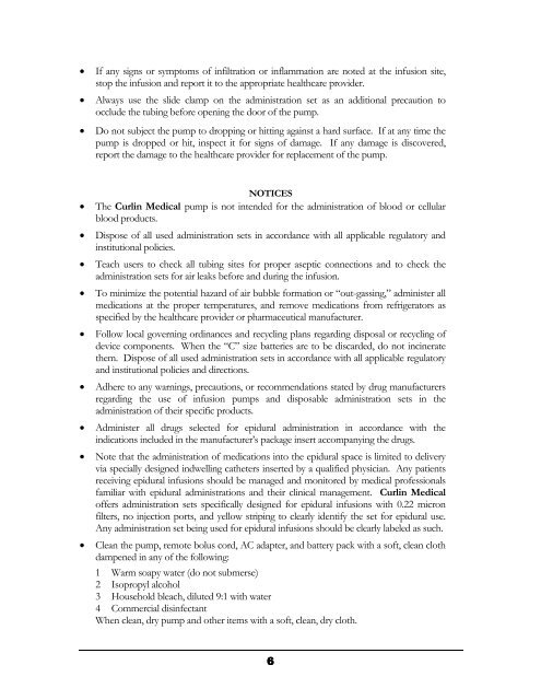 Curlin 2000 User Manual - Med-E-Quip Locators