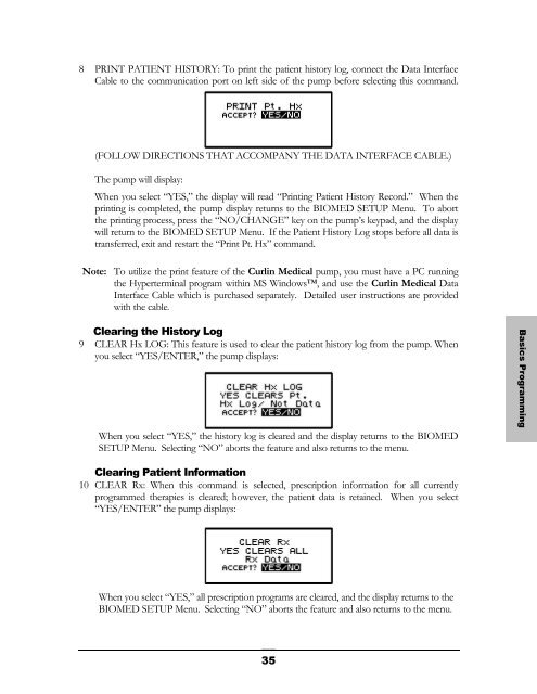 Curlin 2000 User Manual - Med-E-Quip Locators