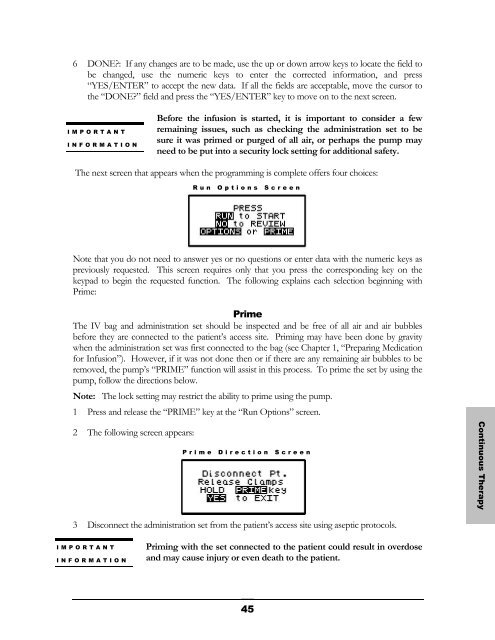 Curlin 2000 User Manual - Med-E-Quip Locators