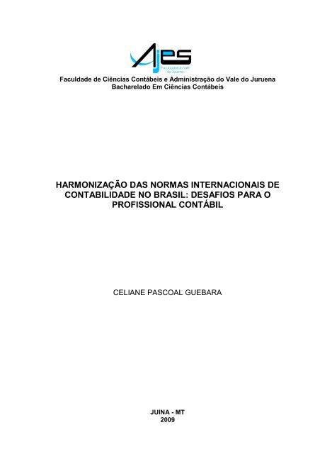 harmonizaÃ§Ã£o das normas internacionais de contabilidade no brasil
