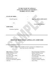 Sample Anders Brief Ohio 12th District Court of Appeals Sample Anders Brief Ohio 12th District Court of Appeals