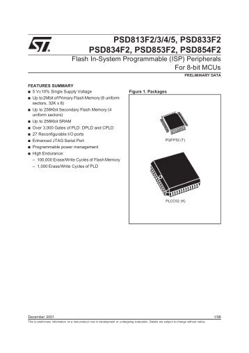FLASH IN-SYSTEM PROGRAMMABLE (ISP) PERIPHERALS FOR 8 ...