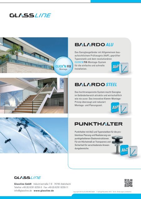 BALARDO ALU Glasswall - Glassline GmbH