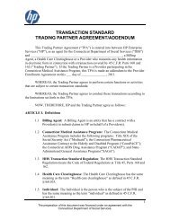Trading Partner Agreement - Connecticut Medical Assistance Program