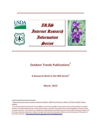 Outdoor Trends Publications - University of Georgia