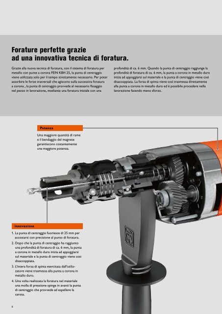 La nuova tecnica di foratura per un utilizzo ... - C. & E. FEIN Gmbh