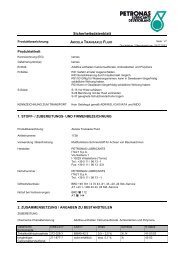 Sicherheitsdatenblatt - petronas lubricants deutschland