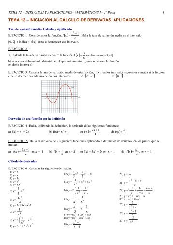 Ejercicios 12 - Derivadas. Aplicaciones.pdf