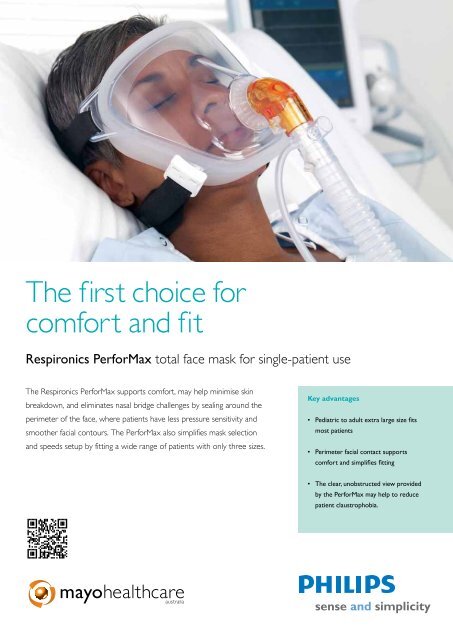 Respironics PerforMax brochure - Mayo Healthcare