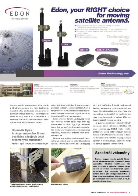 Szakértői vélemény - TELE-satellite International Magazine