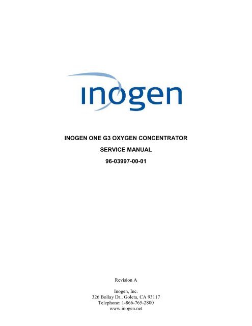 Inogen One G3 Technical Manual
