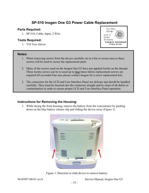 Inogen One G3 Technical Manual