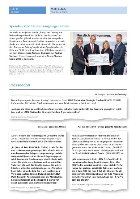 WEITBLICK - LBBW Asset Management Investmentgesellschaft mbH