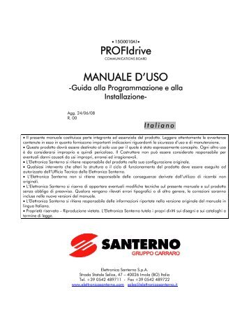 PROFIdrive MANUALE D'USO - Santerno