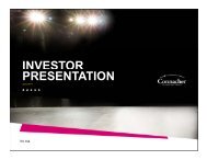 INVESTOR PRESENTATION - Connacher Oil and Gas