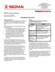 MISSION Lentiviral Packaging Mix (SHP001) - Technical Bulletin