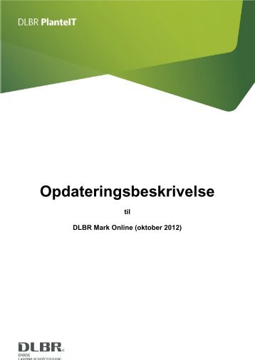 Opdateringsbeskrivelse - DLBR IT