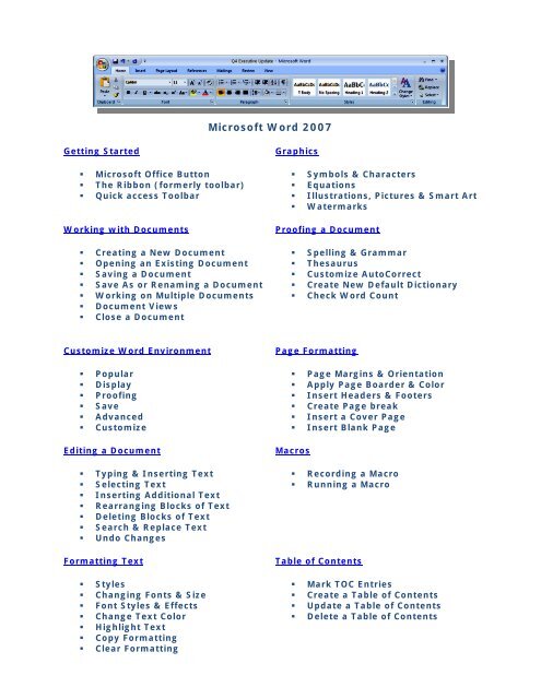 how to update word table of contents 2007 how to update word table of contents 2007