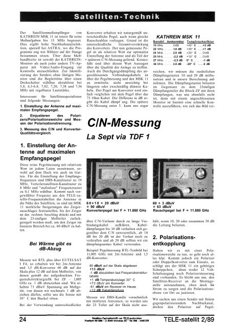 CCI ST- V 7700L ADS - TELE-satellite International Magazine