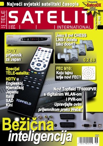 Najveći svjetski satelitski časopis - TELE-satellite International ...