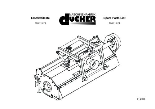 Ersatzteilliste Spare Parts List - Special Maskiner A/S