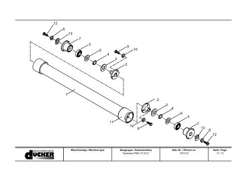 Ersatzteilliste Spare Parts List - Special Maskiner A/S