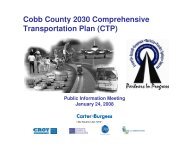 Cobb County 2030 Comprehensive Transportation Plan (CTP)