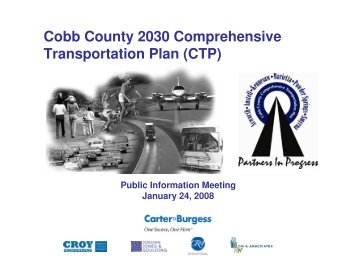 Cobb County 2030 Comprehensive Transportation Plan (CTP)