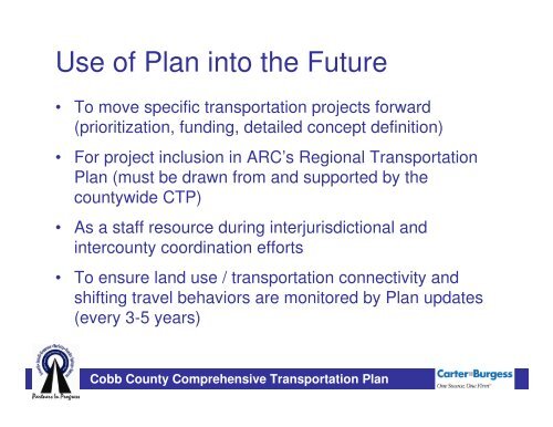 Cobb County 2030 Comprehensive Transportation Plan (CTP)