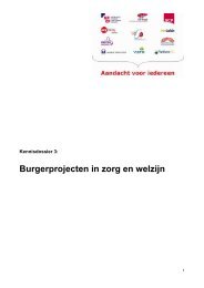 Burgerprojecten in zorg en welzijn - Koepel Wmo-raden