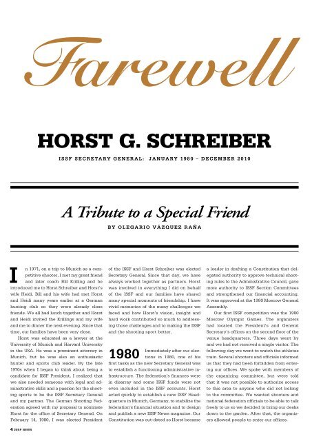 1:2011 In Memoriam Horst G. Schreiber