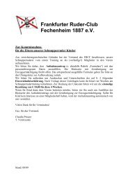Frankfurter Ruder-Club Fechenheim 1887 e. V. - FRCF