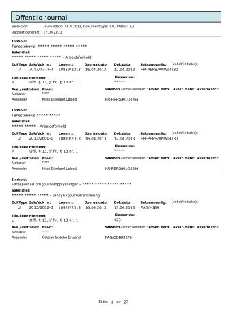 Offentleg journal 04 16 2013.pdf - Helse FÃ¸rde