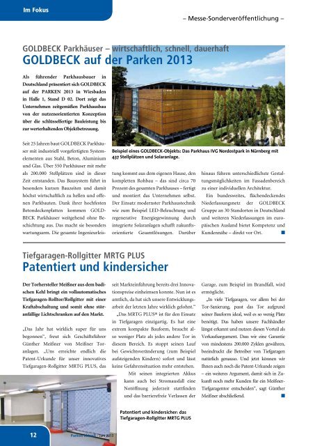 Download Ausgabe 89 - Bundesverband Parken e.V.