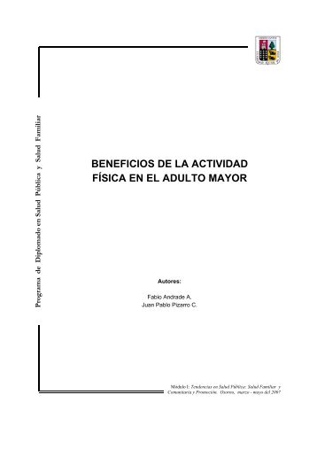 beneficios de la actividad fÃ­sica en el adulto mayor - Facultad de ...