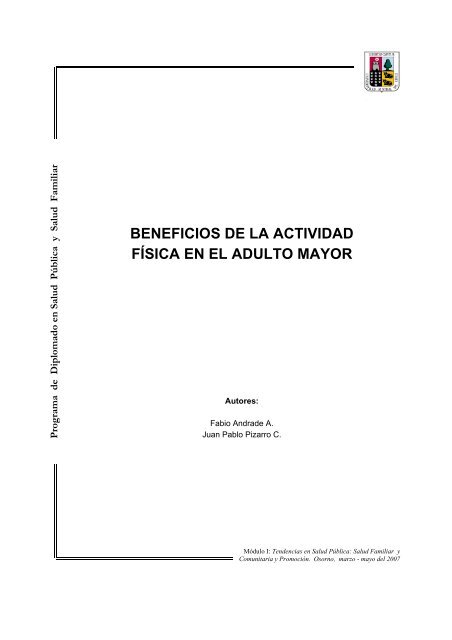 beneficios de la actividad fÃ­sica en el adulto mayor - Facultad de ...