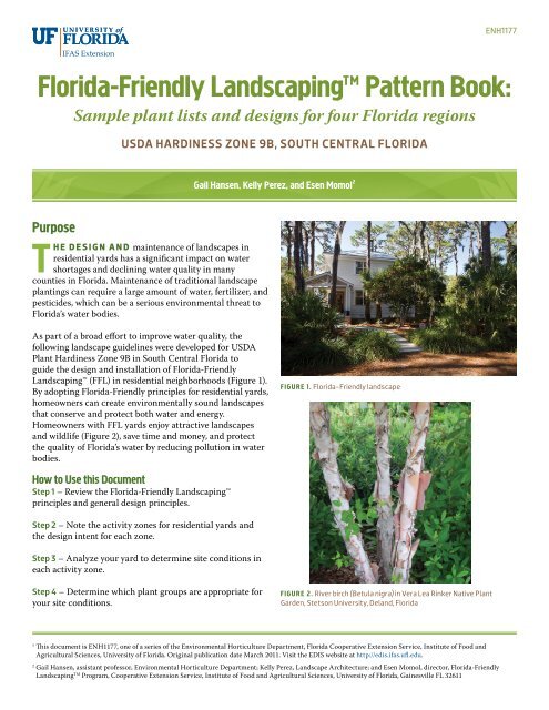 FFL Book Zone 9B - Florida-Friendly Landscapingâ¢ Program