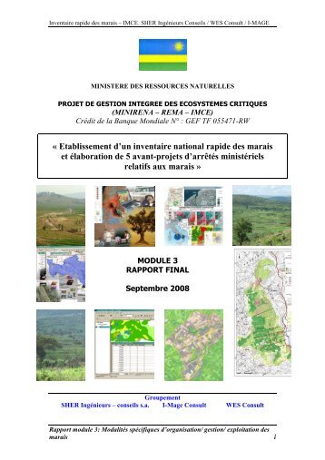 Rapport de l'Inventaire des Marais du Rwanda Module 3