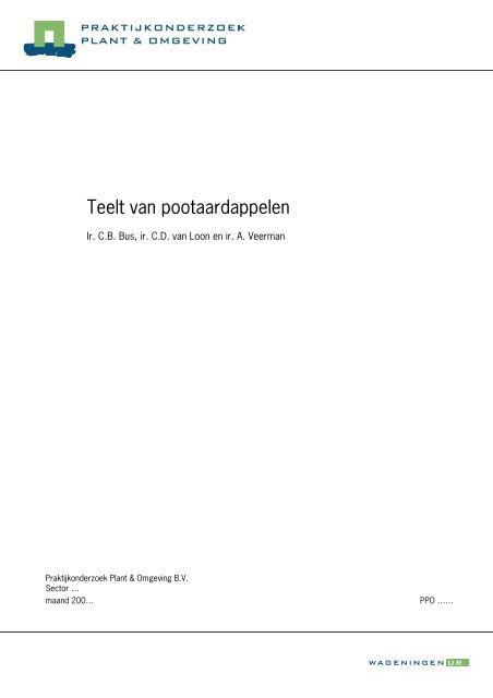 Teelt van Pootaardappelen.pdf - Kennisakker.nl