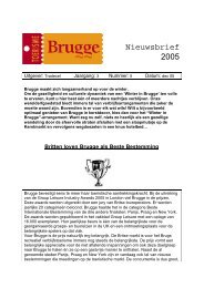 Nieuwsbrief 2005 - Foto Brugge