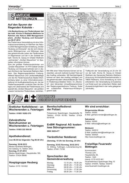 Einweihung der Schulsportanlage - Böttingen